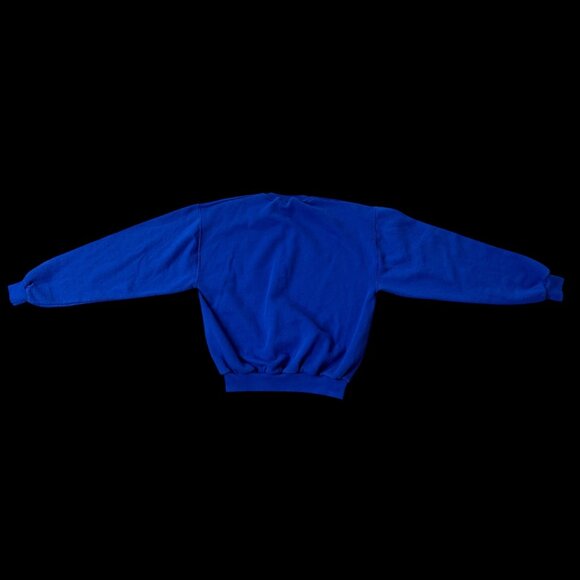 Vintage Halloween Pumpkin Sweatshirt Pullover Fall Jack O Lantern Blue 1990s Med - Picture 3 of 8